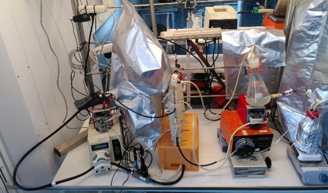 Laboratory setting for hydrogen-oxidising bacteria cultivation (DTU Sustain).